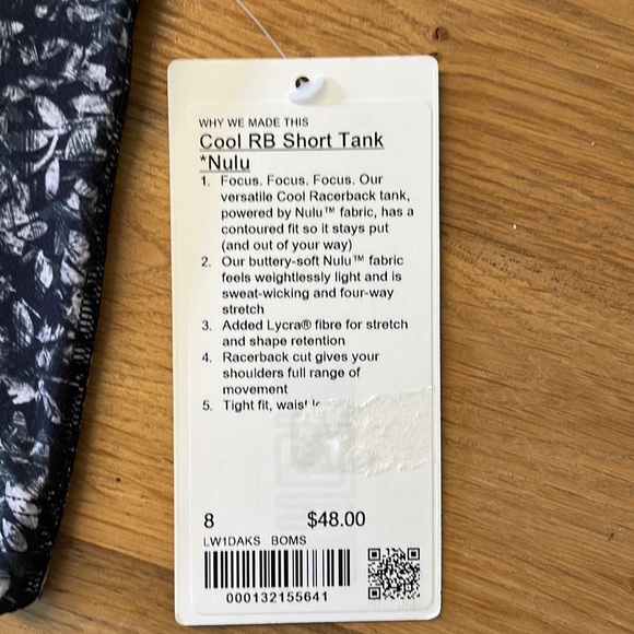 NWT Lululemon Cool Racerback Short Tank *Nulu - Picture 2 of 4